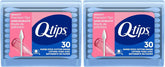 Q-tips Cotton Swabs Precision Tips, Travel Size Toiletries for Beauty and Home, 100% Cotton, 30 Count (Pack of 2)