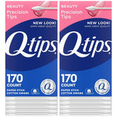 Q-tips Precision Tips Cotton Swabs 170 Count 2 Pack, Makeup Tools, Beauty, Personal Care and Household Essentials