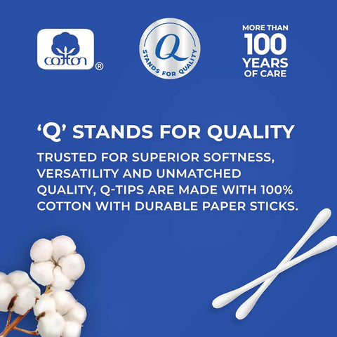 Q-tips COTTON SWABS, 750 ct