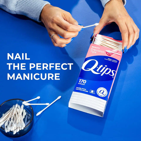 Q-Tips Cotton Swabs, Precision Tip, 170 Count